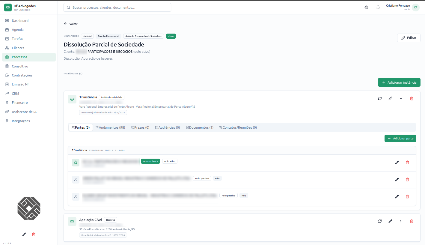 Lista de processos